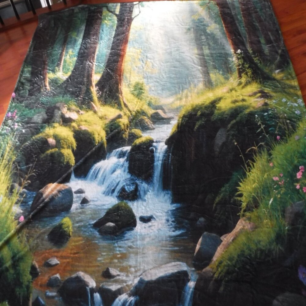 Scenic Forest Fleece/Flannel Blanket